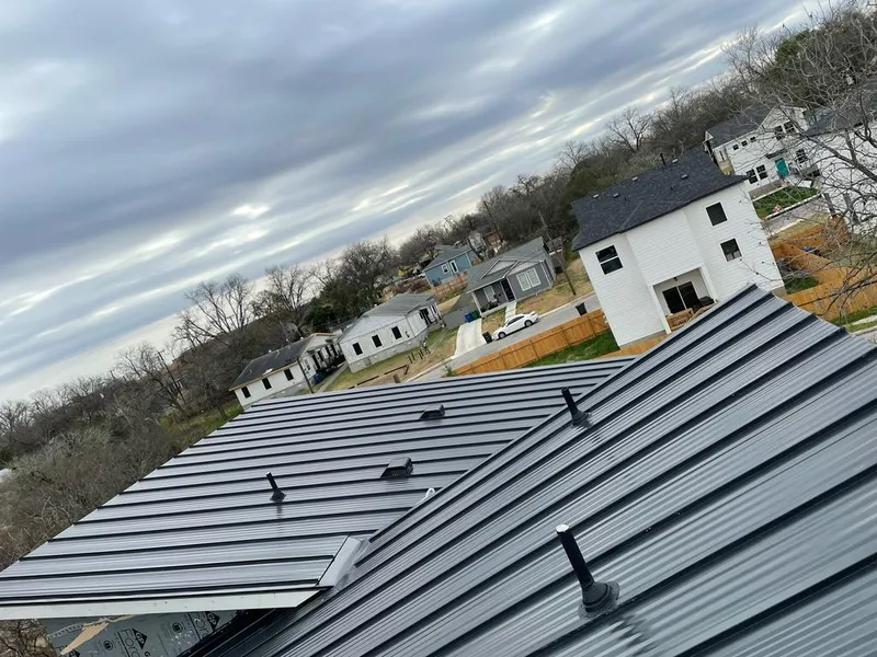Standing seam metal roof panels with vents for Skylight Repair in Landen
